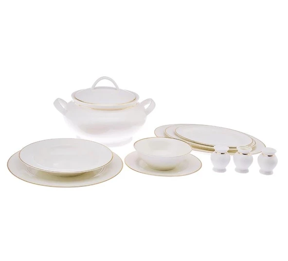 Emsan Marly Gold 60 Parça New Bone Yemek Takımı - 2