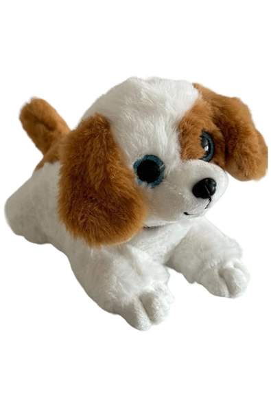 Havlayan Sevimli Peluş Köpek 25 Cm Yatan Köpek Peluş ürün görseli 1