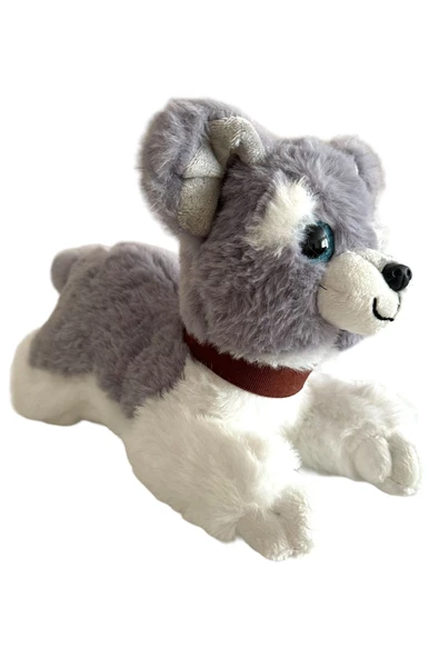 Havlayan Sevimli Peluş Köpek 25 Cm Yatan Köpek Peluş - Resim 2