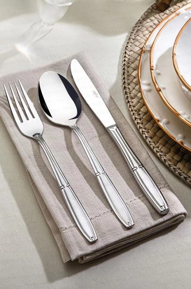 Nehir Buket 84 Parça Sade Çatal Kaşık Takımı