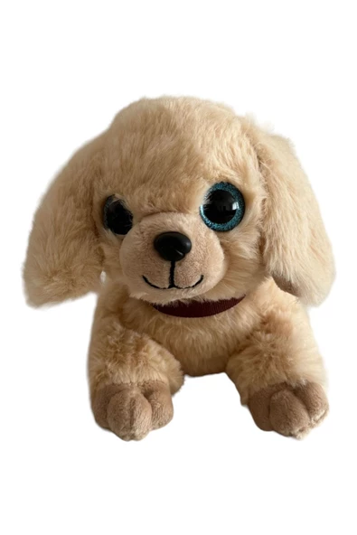 Havlayan Sevimli Peluş Köpek 25 Cm Yatan Köpek Peluş - 3