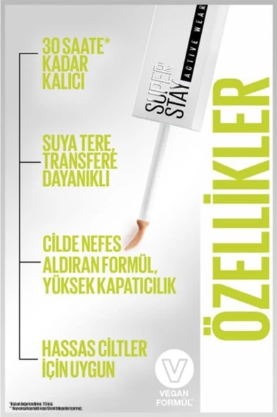 Maybelline New York Super Stay 30h Kapatıcı - 20 Sand - 6