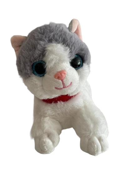 Sesli Yatan Miyavlayan 25 cm Peluş Kedi Oyuncak - 4