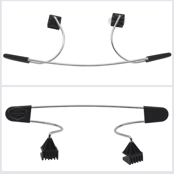 Oto Koltuk Arkası Elbise Askılığı Ceket Askısı Krom Metal Araç İçi Askılık Kaydırmaz Yüzeyli Kıyafet Askısı - 7