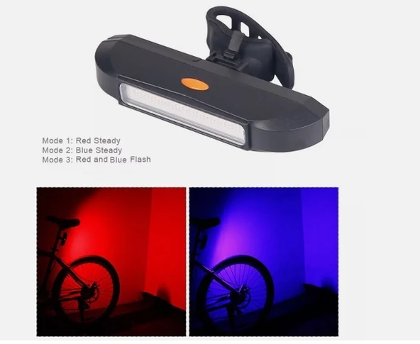 BİSİKLET ÖN FAR & POLİS ARKA FLAŞÖR SET HALİNDE - 6