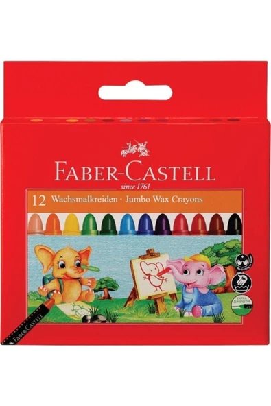 Faber Castell Süper Yıkanabilir Mum Boya 12