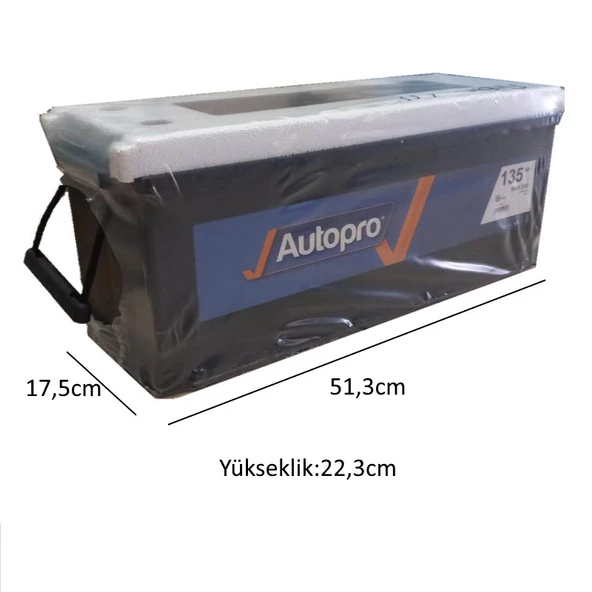 Autopro (İNCİ AKÜ GÜVENCESİYLE) 12V 135Ah (880 AEN) - 2