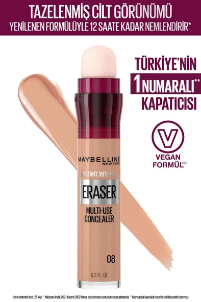 Maybelline New York Kapatıcı - Instant Age Eraser Concealer 08 Buff 3600531465193