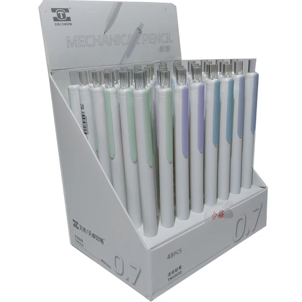 Bafix Versatil Kalem Mekanik 0.7 MM Uçlu Kalem 48 Li Paket - Resim 2