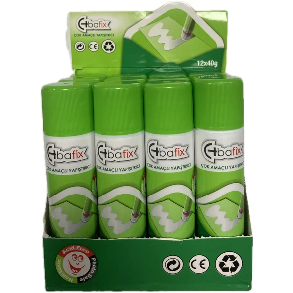 Bafix Stick Yapıştırıcı 40 GR Stick Yapıştırıcı 12 Li Paket