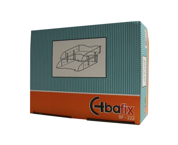 Bafix Evrak Rafı Hareketli Plastik 2 Lİ Şeffaf Evrak Rafı (8 Adet)