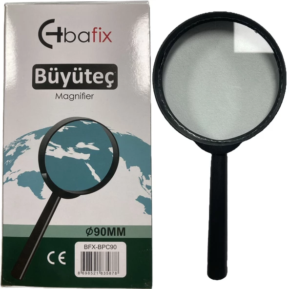 Bafix Büyüteç Plastik Çerçeveli 90 MM Büyüteç