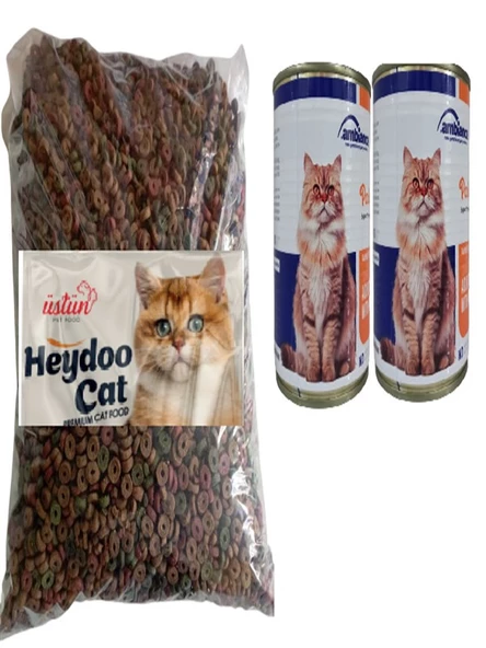 Sokak Hayvanları İçin Kedi kuru Mama Seti (Kedi Kuru Maması Gourmet 3 kg+ Kedi Yetişkin Tavuklu Yaş Mama 415 gr)