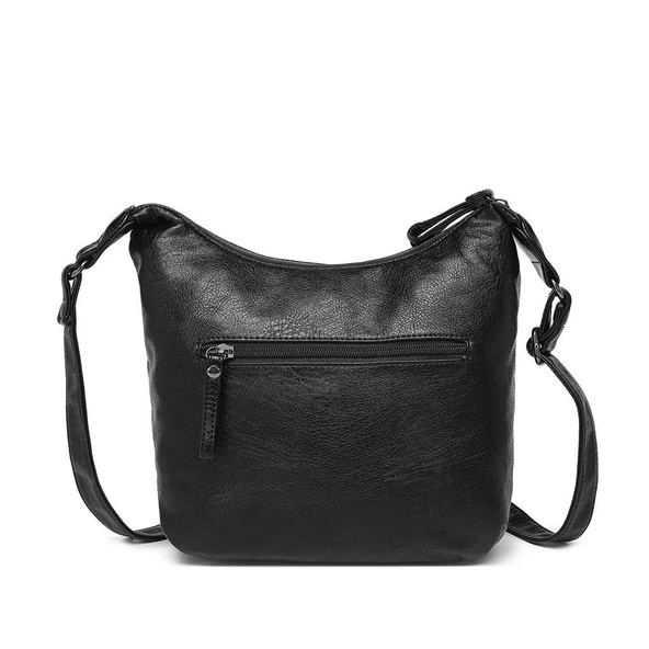 Yıkama Deri Askılı Postacı Kadın Çantası 21-K Barcelona 1894 - Resim 11