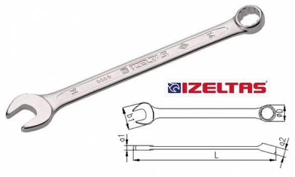 İzeltaş Kombine Anahtar 15 MM Kısa Boy 320020015 - Resim 2