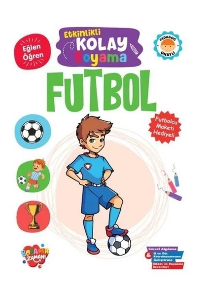 BOYAMA ZAMANI ETKİNLİKLİ KOLAY BOYAMA FUTBOL ürün görseli 1