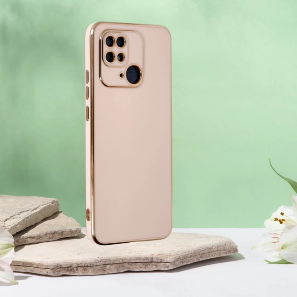 XİAOMİ REDMİ 10C ŞANZELİZE KILIF ROSE GOLD