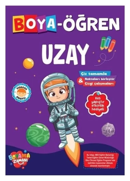 BOYAMA ZAMANI BOYA ÖĞREN UZAY ürün görseli 1
