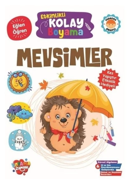 BOYAMA ZAMANI ETKİNLİKLİ KOLAY BOYAMA MEVSİMLER