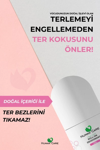 Human Care Doğal Roll On Deodorant Gül Kokulu 50 Ml - 3