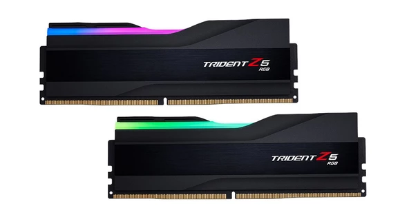 G.Skill Trident Z5 32GB(2x16) RGB 6400mhz CL32 DDR5 Pc Ram (F5-6400J3239G16GX2-TZ5RK) - 1