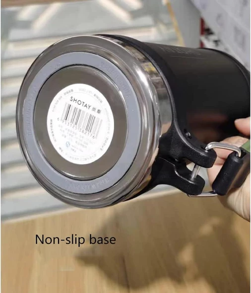 Shotay Çelik Termos Camper Large 1600Ml Siyah - 7