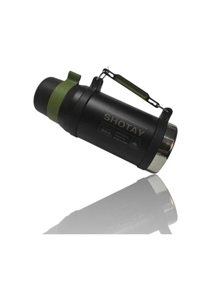 Shotay Çelik Termos Camper Large 1600Ml Siyah - 2