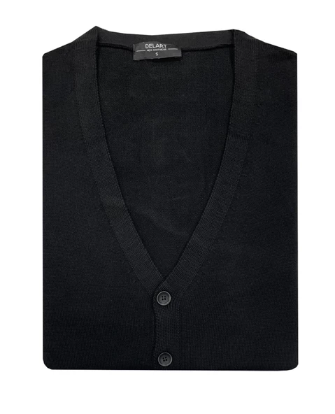 Slim Fit Erkek Düğmeli Triko Ceket Kazak 7033