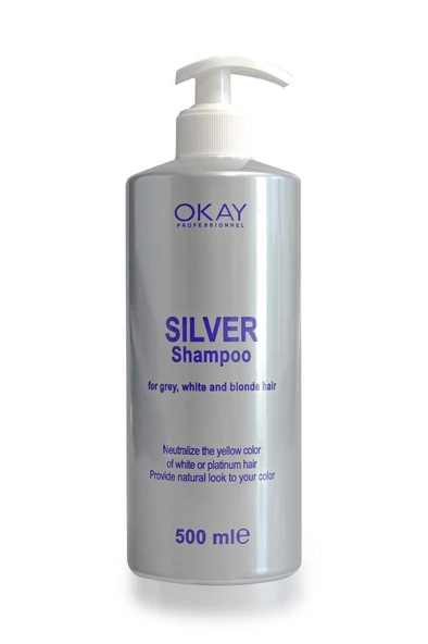 OKAYPROFESSIONNEL Okay Silver Şampuan 500ml (TURUNCULAŞMA KARŞITI)