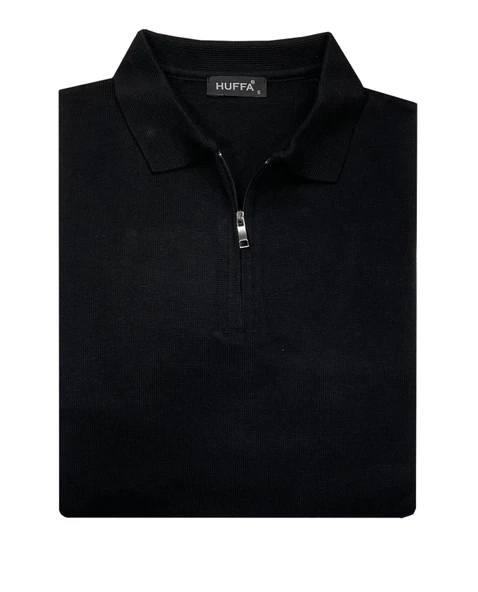 Slim Fit Erkek Polo Yaka Fermuarlı Triko Kazak 7032 - 3