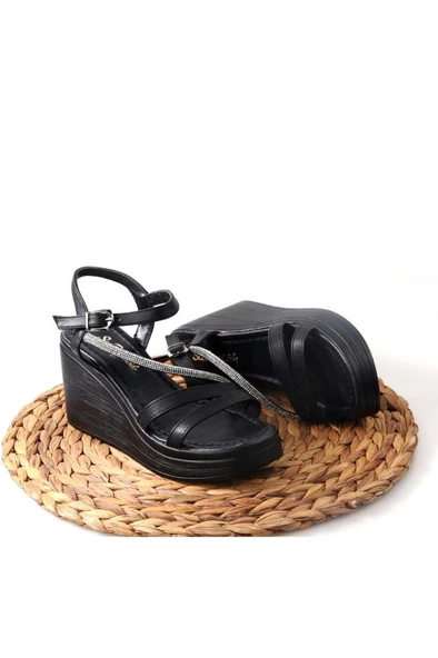 Papuçcity Sprs 02829 Dolgu Taban Kadın Sandalet - 5