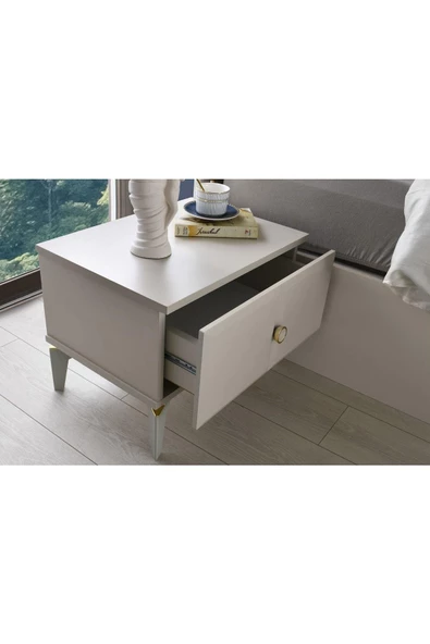 Paris Komodin-mdf-kum Beji-ücretsiz Nakliye - 2