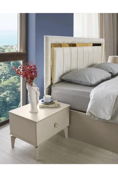 Paris Komodin-mdf-kum Beji-ücretsiz Nakliye - 3