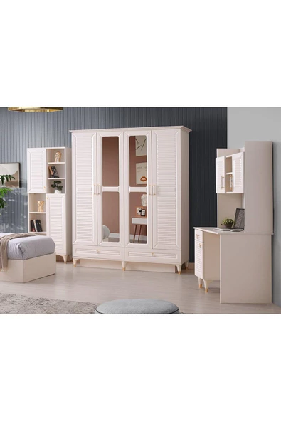 Kuğu Kitaplık-mdf-aytaşı-ücretsiz Nakliye - 3