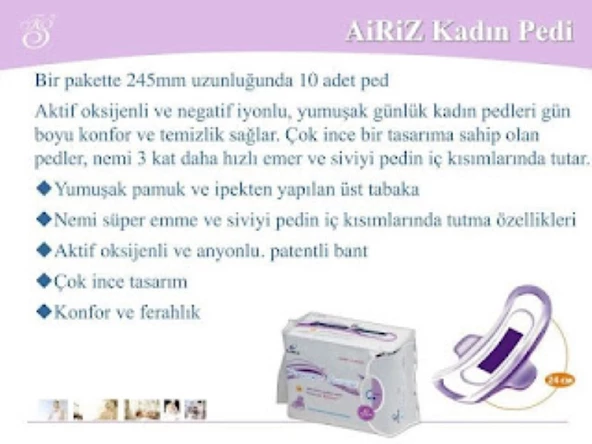 TİENS AİRİZ PED  GÜNLÜK GÜNDÜZ GECE 3 LÜ SET - 2