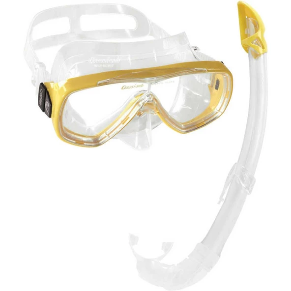 Cressi Onda-Mexico Clear/Yellow Yetişkin Maske Şnorkel Seti