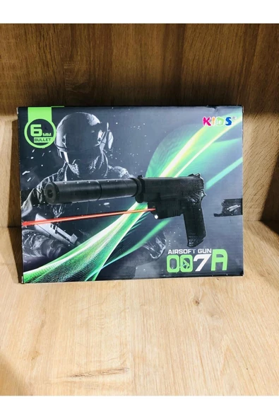Boncuk Atabilen Lazerli  Oyuncak Silah + 10 Paket Mermi - 7