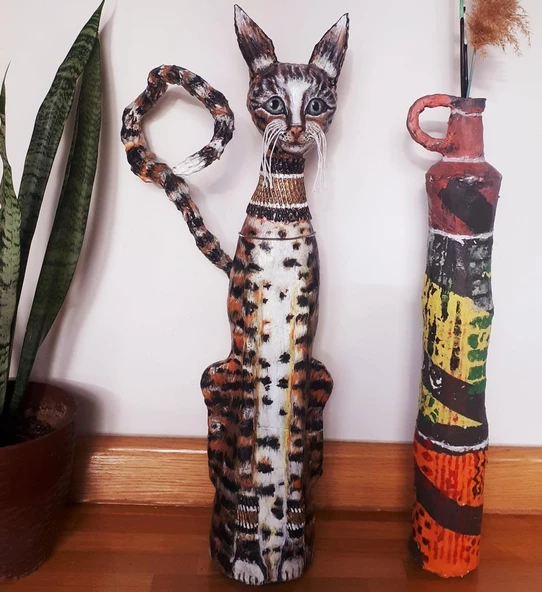 Himarry kedi biblosu el yapımı 81 cm - 2