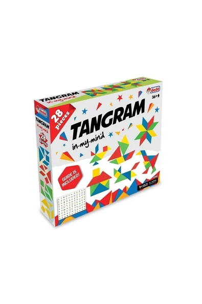 Kutu Oyunları 03698 Dede, Tangram 28 Parça Yapboz Eyitiçi Oyuncak Oyun - 2