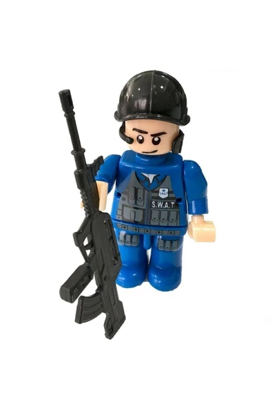 Özel Kuvvetler Mini Polis Figür Seti Minifigür Yapı 8 Cm - 2