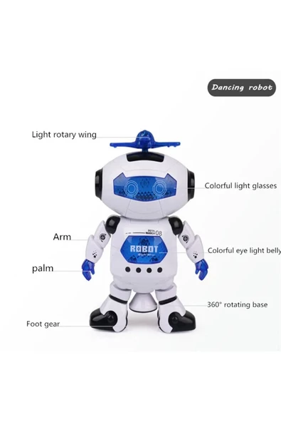 Dans Eden Robot Pervaneli Sesli Işıklı 20 cm - 6
