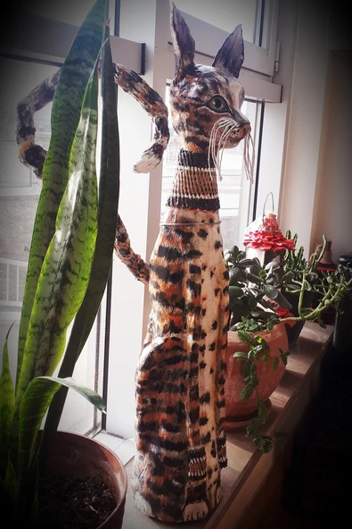Himarry kedi biblosu el yapımı 81 cm - 3