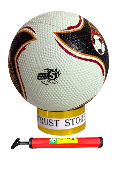 A KALİTE KAUÇUK FUTBOL TOPU NO:5 Şişirme Pompası Hediyeli - 3