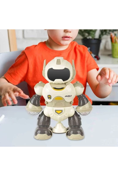 Rotating Müzikli Işıklı Ve Hareketli Dönen Akıllı Robot - Resim 3