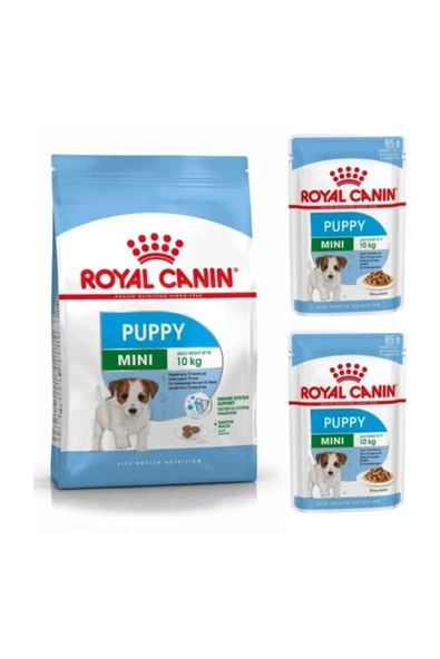 Royal Canin Mini Puppy Yavru Köpek Maması 2 Kg + 2 Adet Mini Puppy Yaş Mama Hediyeli