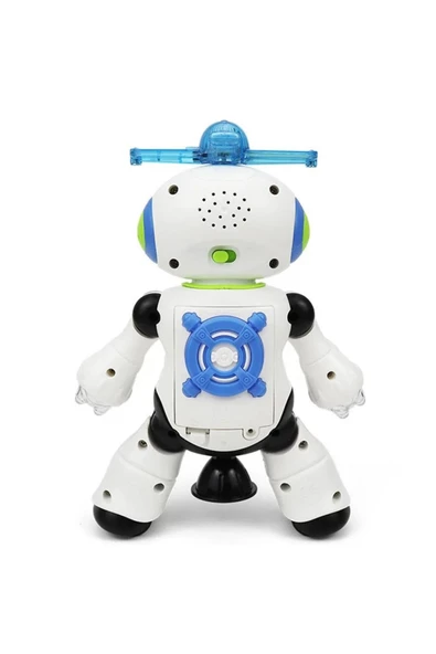 DANS EDEN ROBOT PERVANELİ 3D IŞIKLI SESLİ MÜZİKLİ PİLLİ ROBOT OYUNCAK - 6