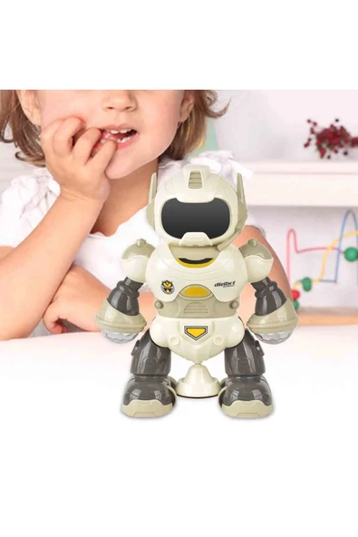 Rotating Müzikli Işıklı Ve Hareketli Dönen Akıllı Robot - Resim 2