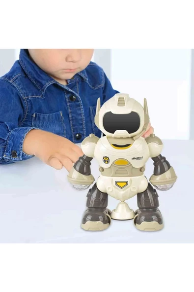 Rotating Müzikli Işıklı Ve Hareketli Dönen Akıllı Robot - Resim 4