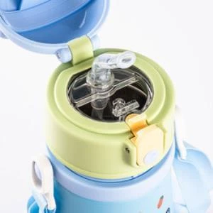 Tantitoni MAVİ ASKILI PASLANMAZ ÇELİK ÇOCUK TERMOSU 480ML - 4