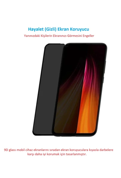 Huawei P40 Lite Telefon Premium Privacy 9h Nano Hayalet Film